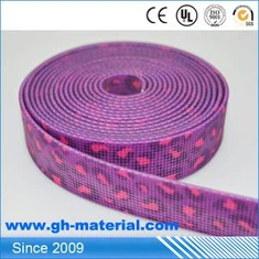 চীন ফ্যাক্টরি পাইকারি কাস্টম মুদ্রিত নাইলন পিভিসি লেপা Webbing