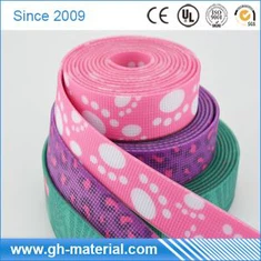 পরিধানযোগ্য মূল্য কাস্টম মুদ্রিত লোগো 20mm TPE লেপা Webbing